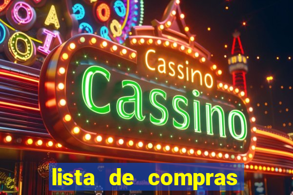 lista de compras para casa nova